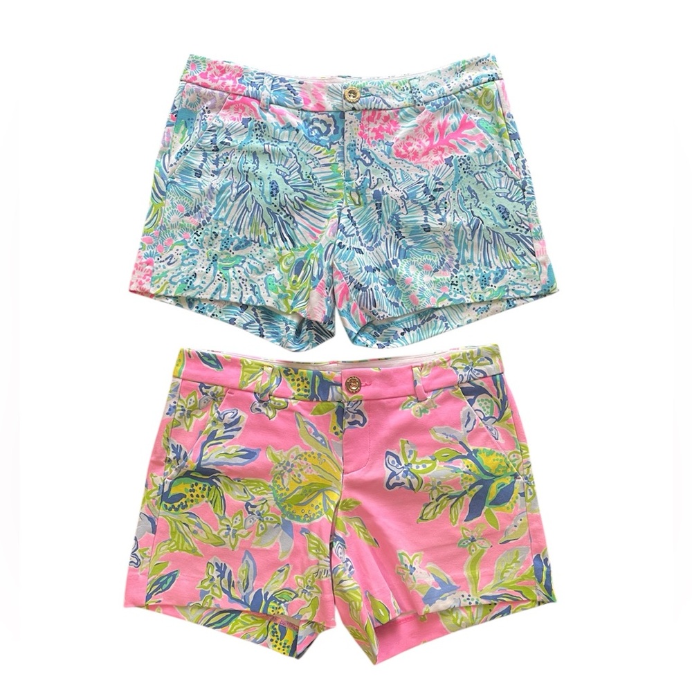 Lilly Pulitzer Set of 2 Callahan Tropical Print Women's Shorts